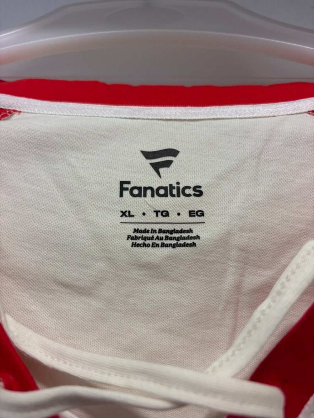 NWT Women's Fanatics Cream/Scarlet San Francisco 49ers Long Sleeve Top - Picture 5 of 10